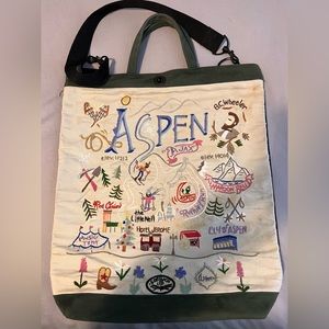 CatStudio Aspen hand embroidered tote